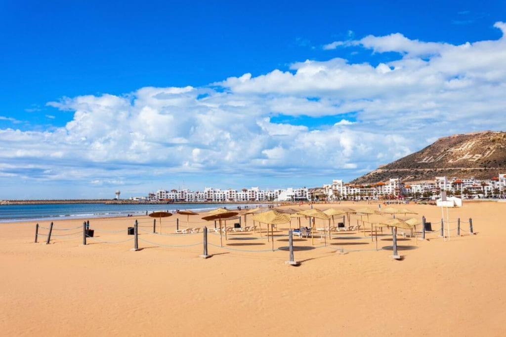 Appartement De Luxe ,Piscine,Parking,Terrasse Agadir Bagian luar foto